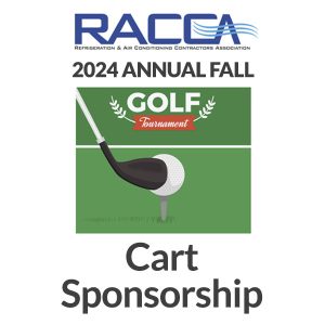 racca - 2024 golf tournament - sponsorship image - cart